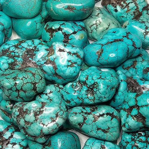 Pierre de turquoise naturelle bleu-vert, phosphate de cuivre utilisé en bijouterie
