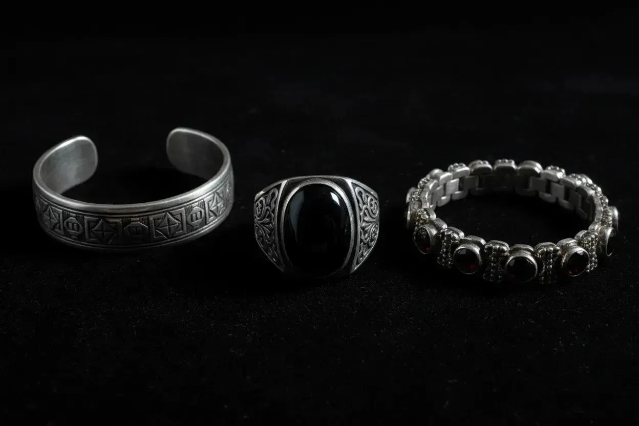 Bijoux Homme Andalous Argent 925 : Chevalières et Bracelets-Vindicta : Bijoux Argent 925 Massif, Luxe et Héritage