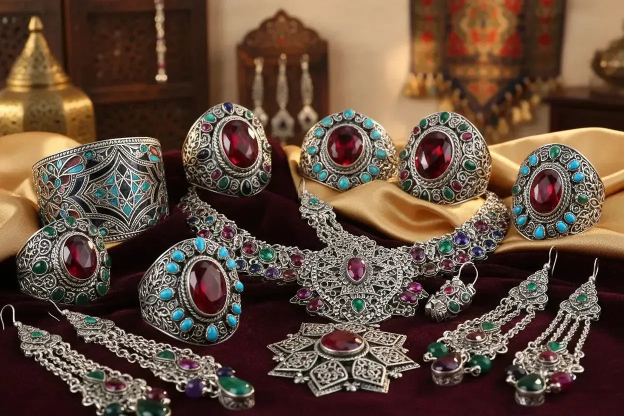 Bijoux Orientaux Argent 925 : Opulence et Symbolique de l'Orient-Vindicta : Bijoux Argent 925 Massif, Luxe et Héritage