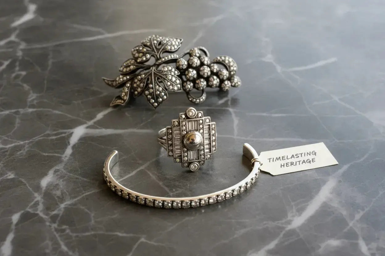 Argent 925 et marcassite - le duo intemporel de la joaillerie