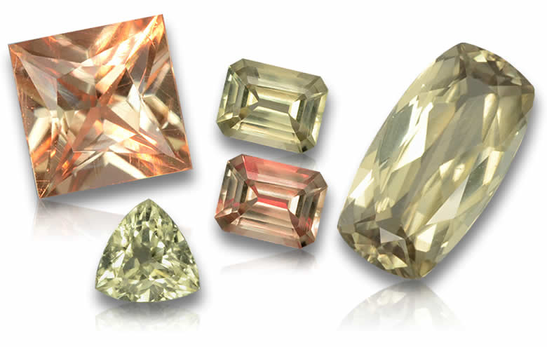 Pierre de sultanite naturelle changeante, diaspore de Turquie utilisé en bijouterie