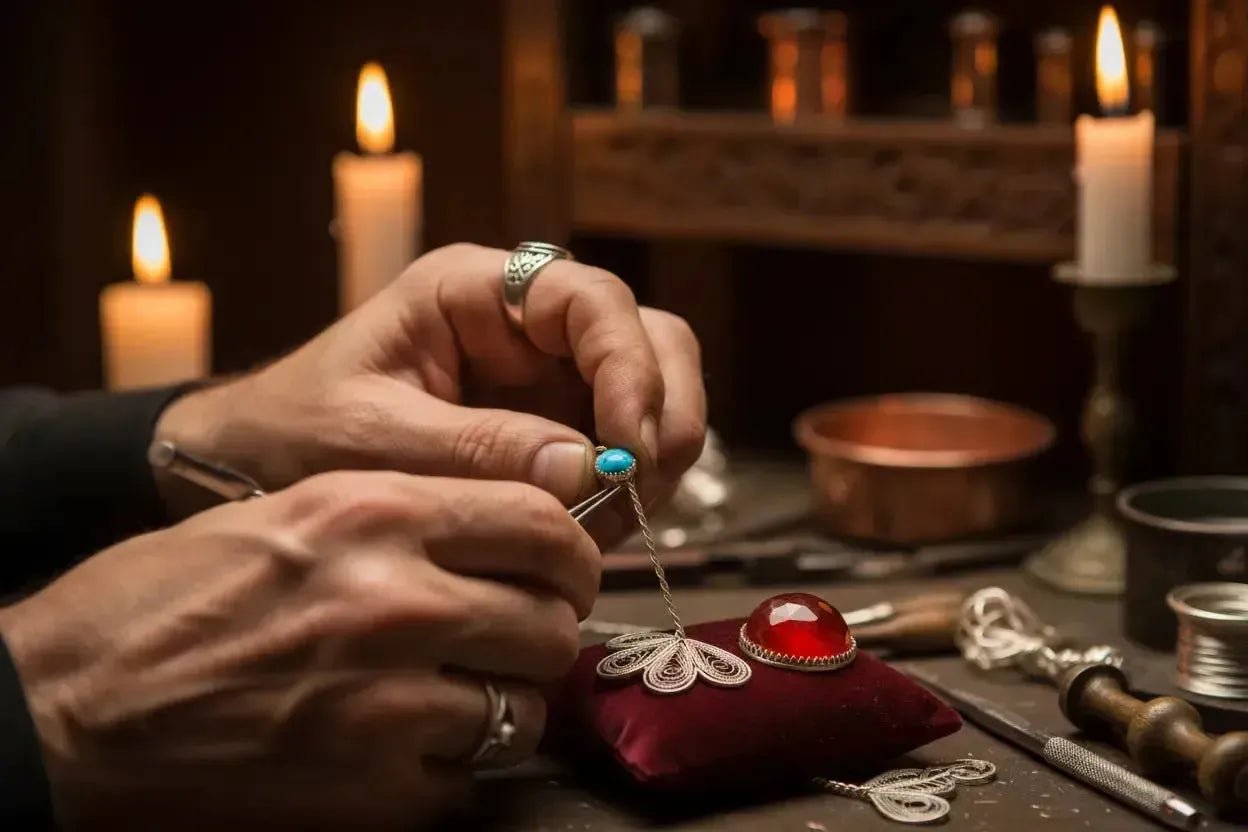 Filigrane, Ciselure, Repoussé : Les Secrets des Artisans Ottomans-Vindicta : Bijoux Argent 925 Massif, Luxe et Héritage