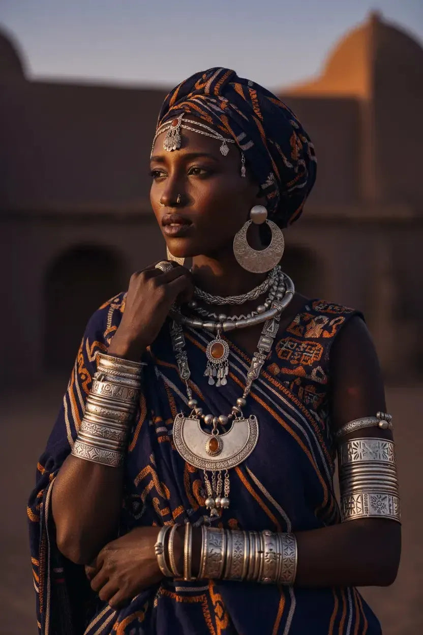 La Femme Peule et ses Bijoux en Argent — Identité, Fierté et Héritage Nomade-Vindicta : Bijoux Argent 925 Massif, Luxe et Héritage
