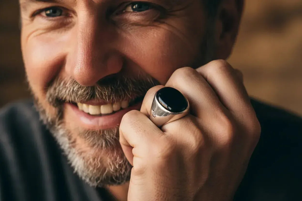 Pierre pour l'Équilibre Émotionnel Homme : Les 5 Pierres qui Apaisent et Ancrent-Vindicta : Bijoux Argent 925 Massif, Luxe et Héritage