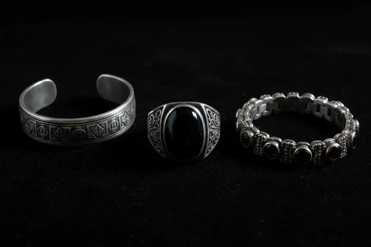 Bijoux Homme Andalous Argent 925 : Chevalières et Bracelets-Vindicta : Bijoux Argent 925 Massif, Luxe et Héritage