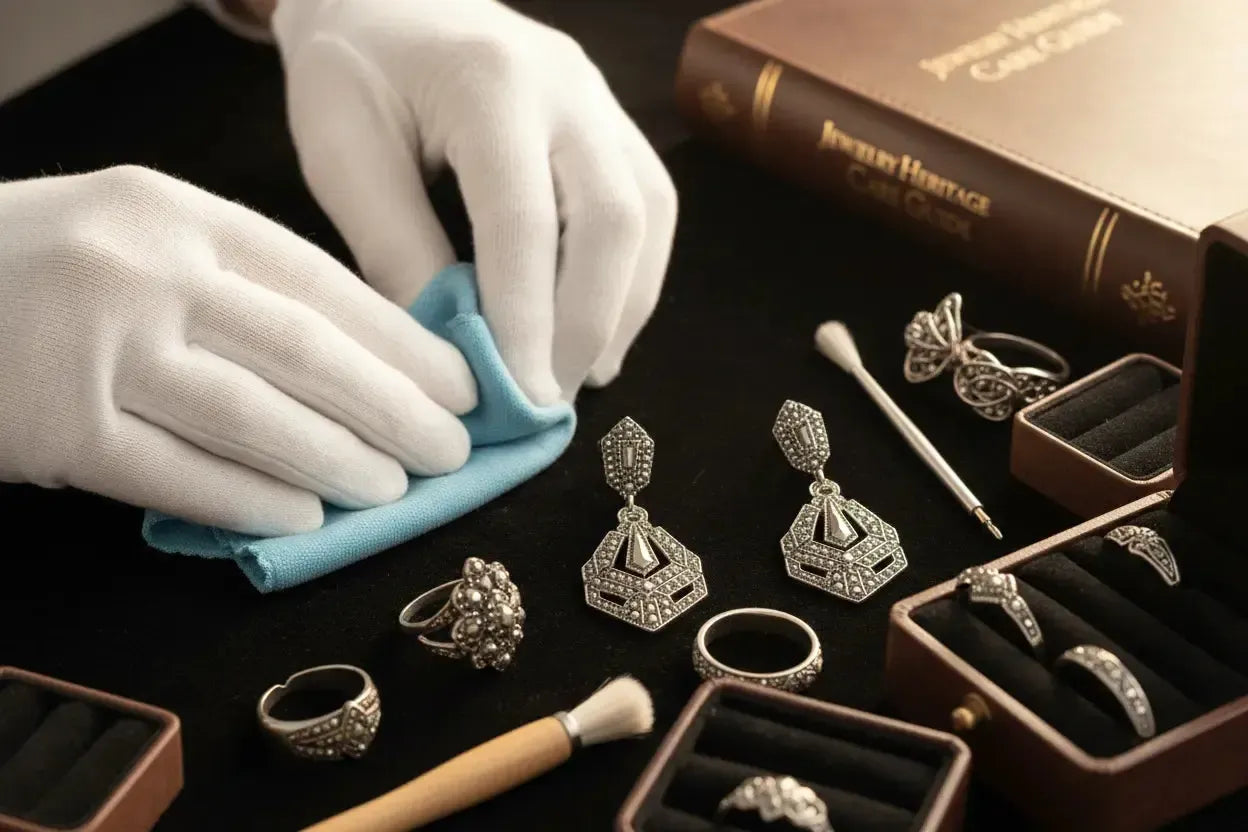 Comment Entretenir vos Bijoux en Marcassite et Argent 925 : Guide Complet-Vindicta : Bijoux Argent 925 Massif, Luxe et Héritage