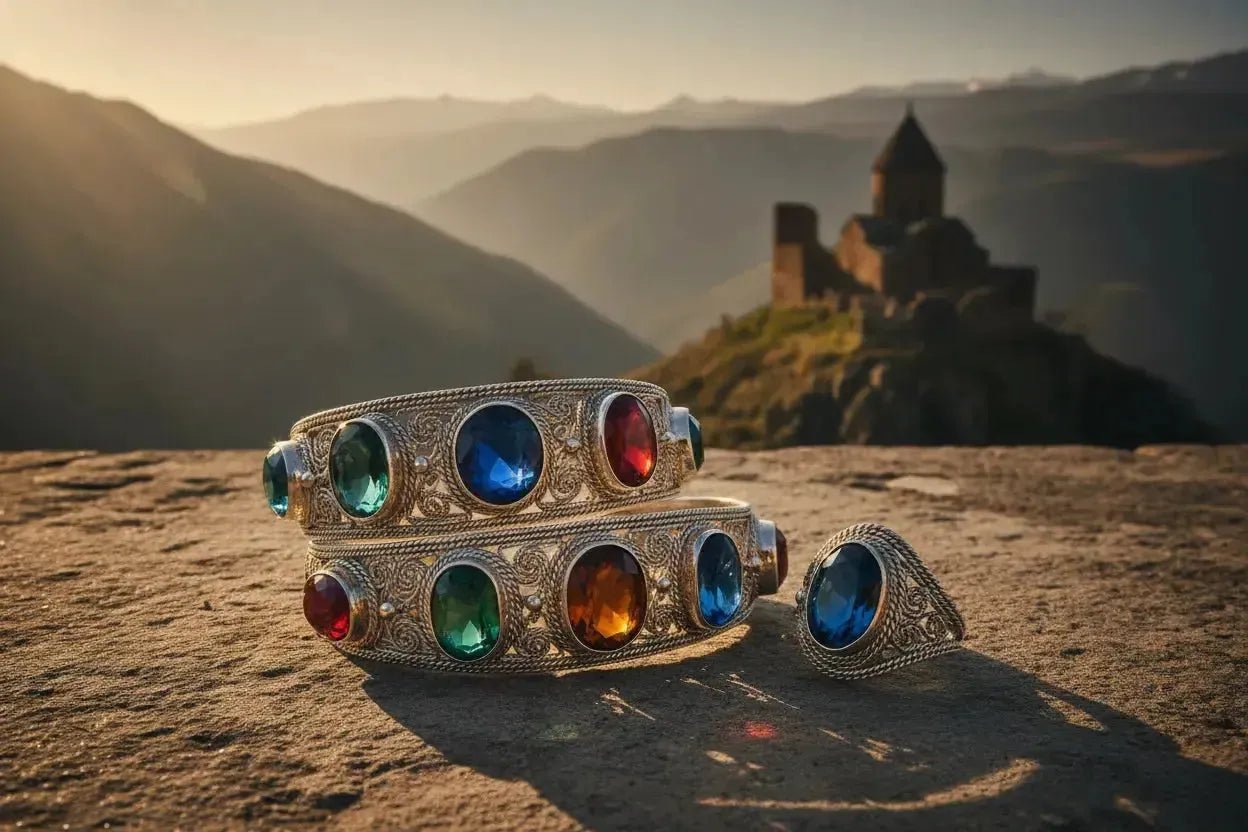 L'Argent Géorgien et Arménien : Orfèvrerie du Caucase en Argent 925-Vindicta : Bijoux Argent 925 Massif, Luxe et Héritage