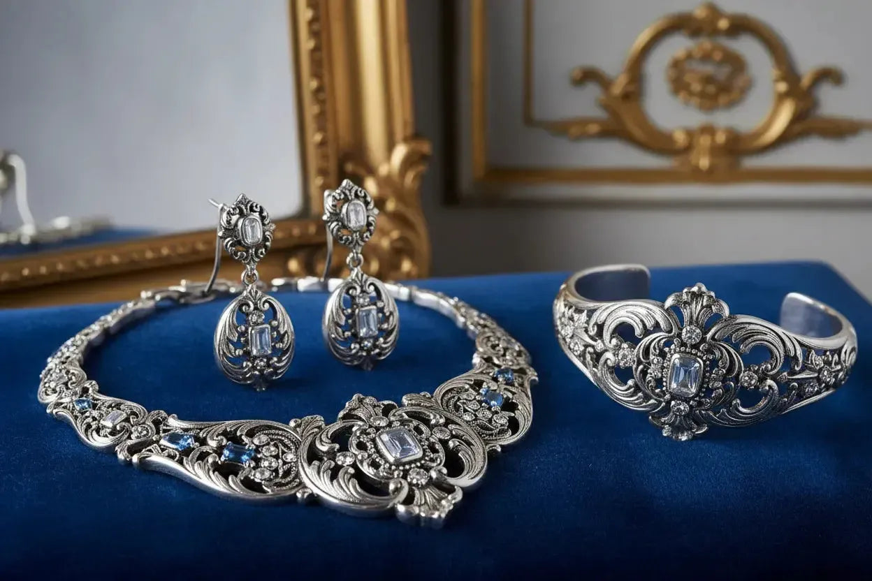 Bijoux Argent 925 Style Versailles : Luxe à la Française-Vindicta : Bijoux Argent 925 Massif, Luxe et Héritage