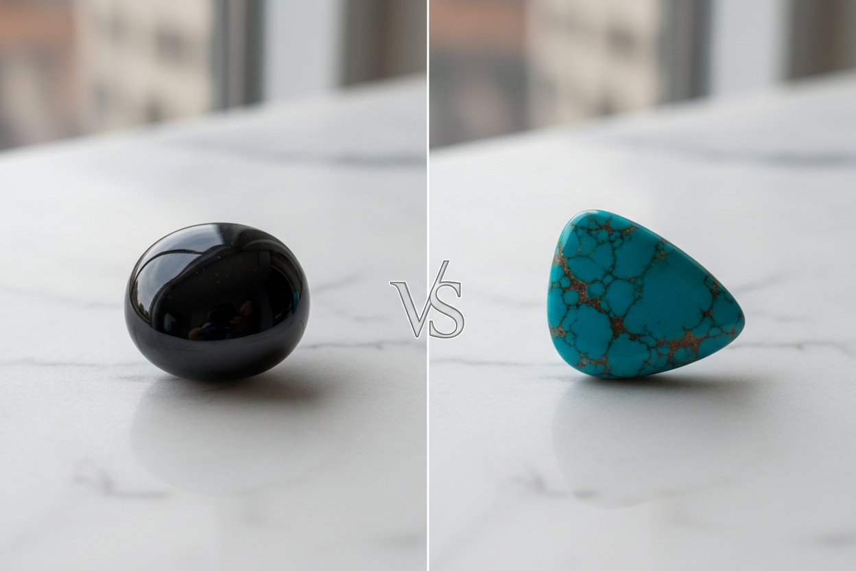 Onyx vs Turquoise : Quelle Pierre Choisir ? Comparatif Complet 2026