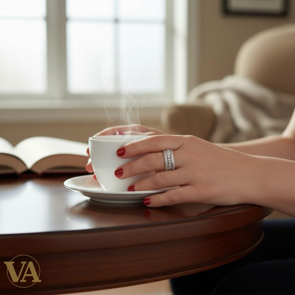 Bague argent 925 solitaire zirconium