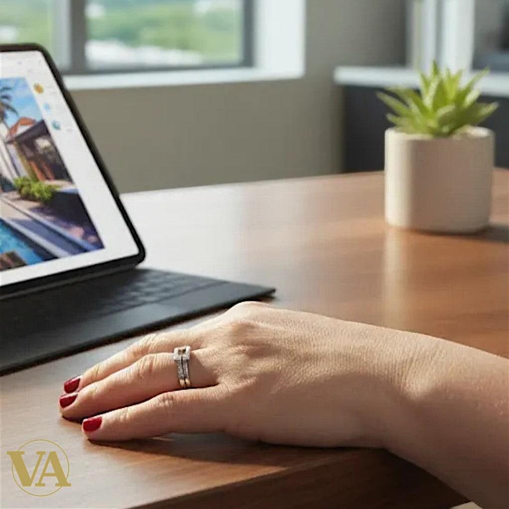 Bague femme argent 925 marcassites – Design géométrique – Élégance moderne et vintage