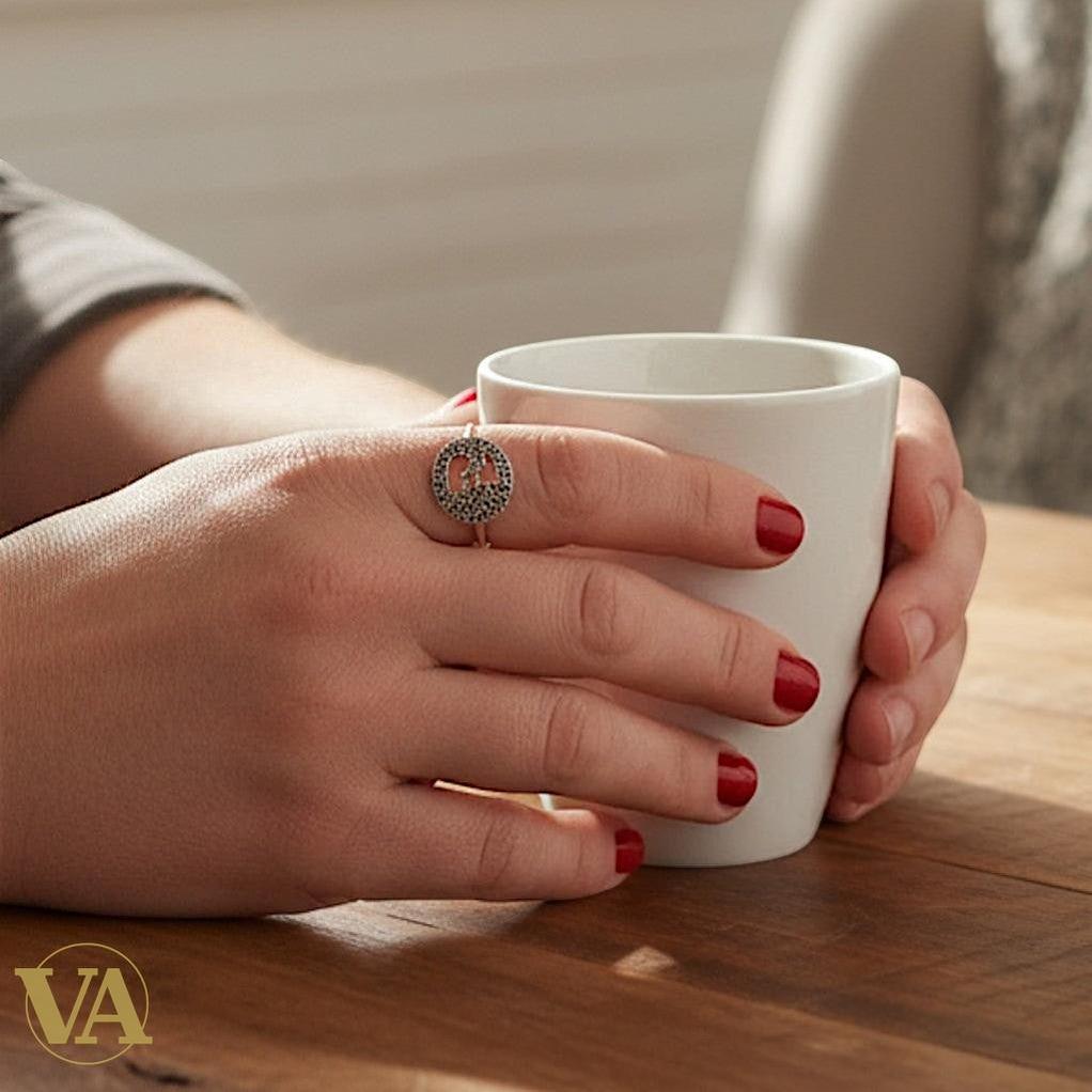 Bague femme argent 925 marcassite