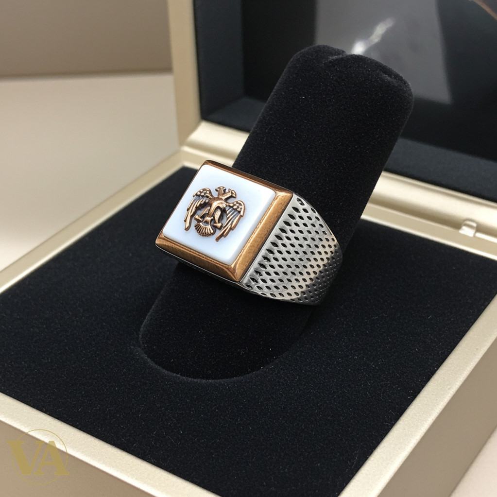 Bague homme argent 925 sceau aigle carré-Vindicta : Bijoux Argent 925 Massif, Luxe et Héritage