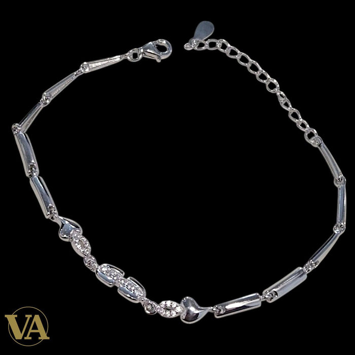 Bracelet Femme Argent 925 – Maillons et Motifs Sertis