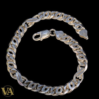 Bracelet Homme Argent 925 Massif – Maille Marine 24cm