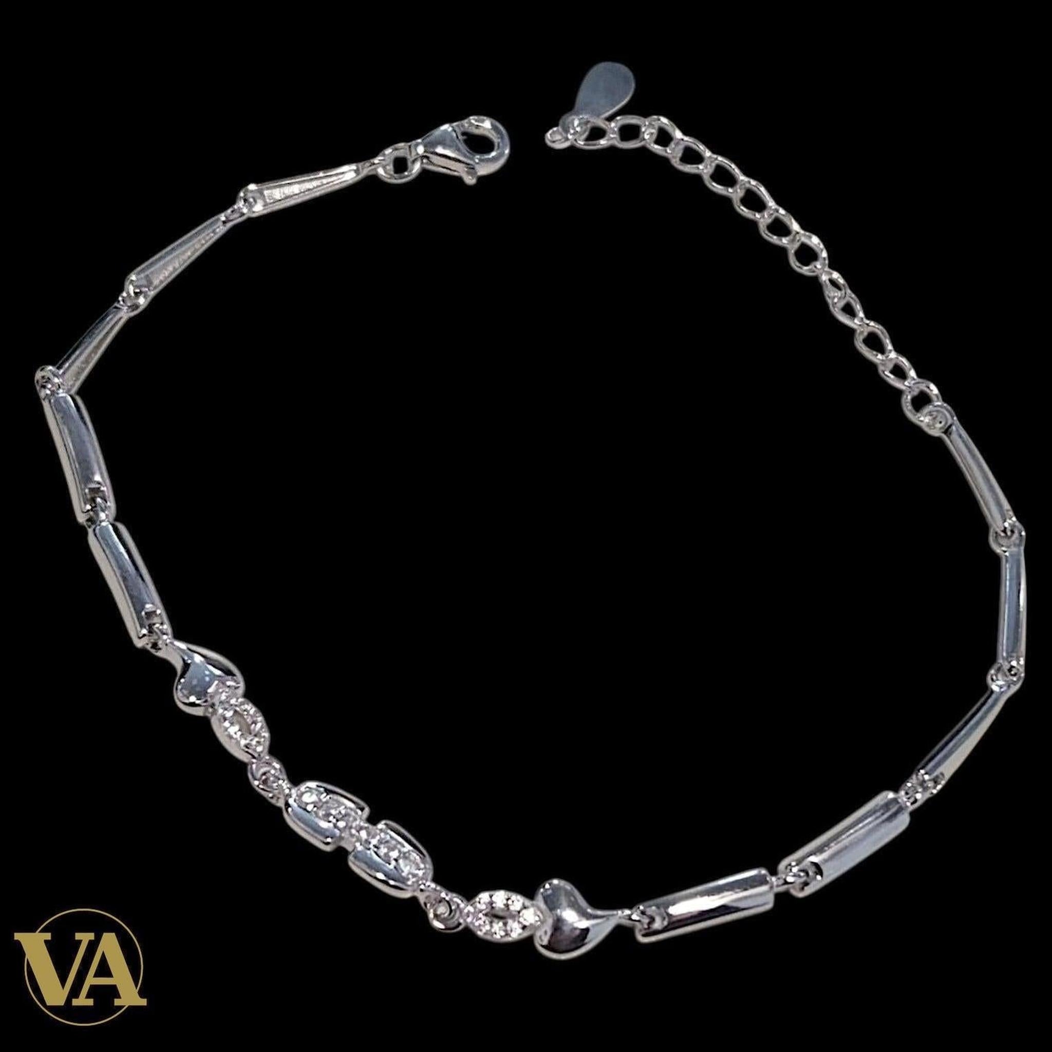 Bracelet Femme Argent 925 – Maillons et Motifs Sertis | Bijoux Vindicta