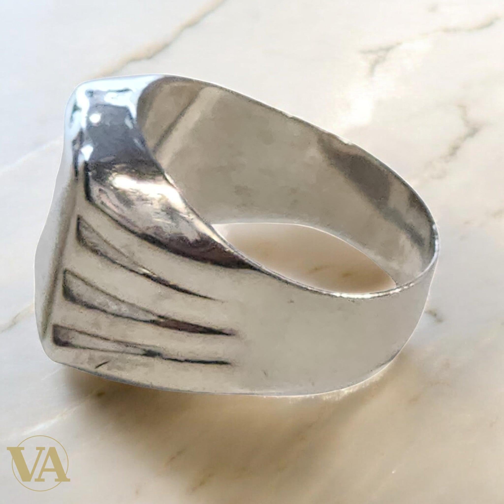 Chevalière Homme Argent 925 – Design Pyramide - Argent 925 - Vindicta