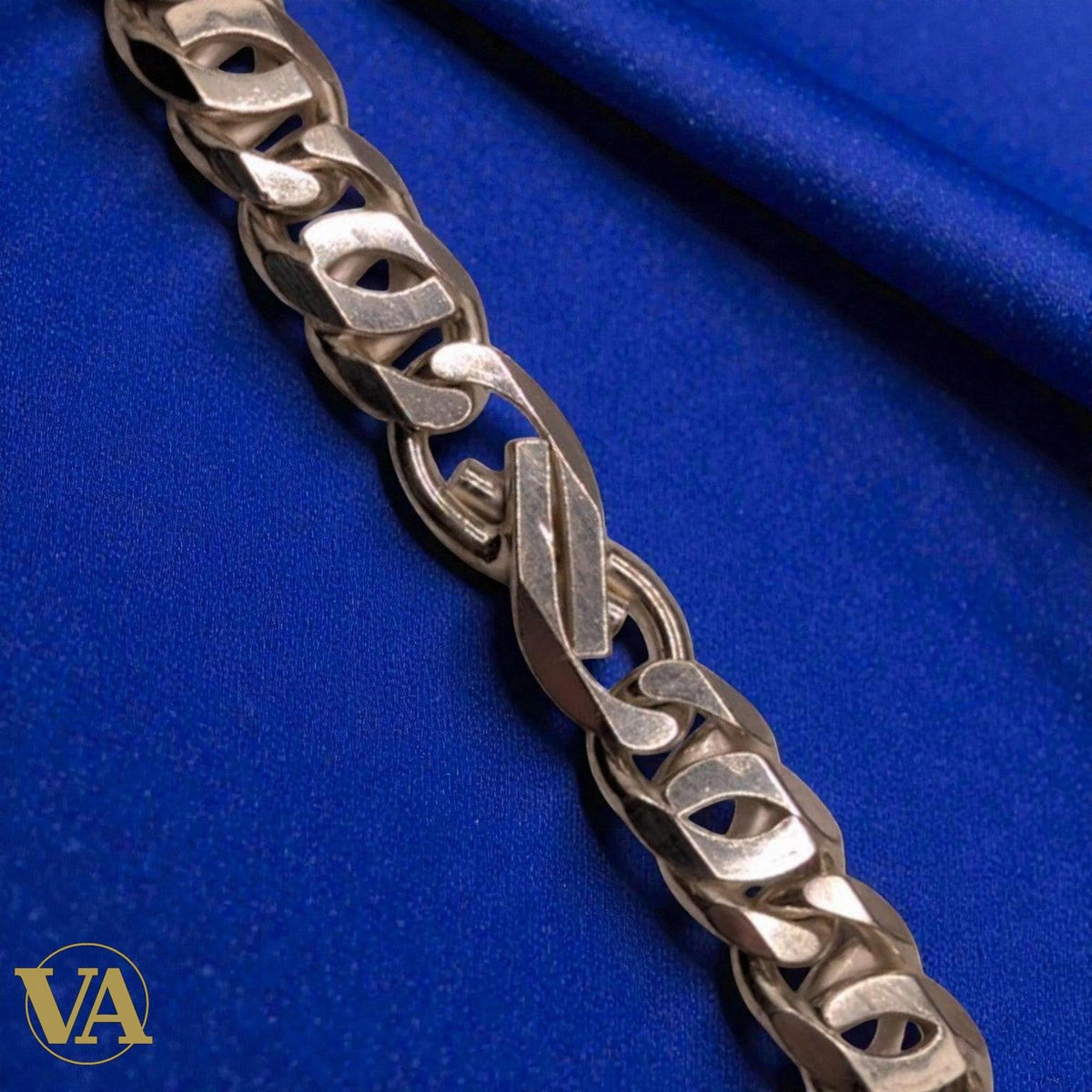 Bracelet Homme Argent 925 Massif – Maille Marine 24cm