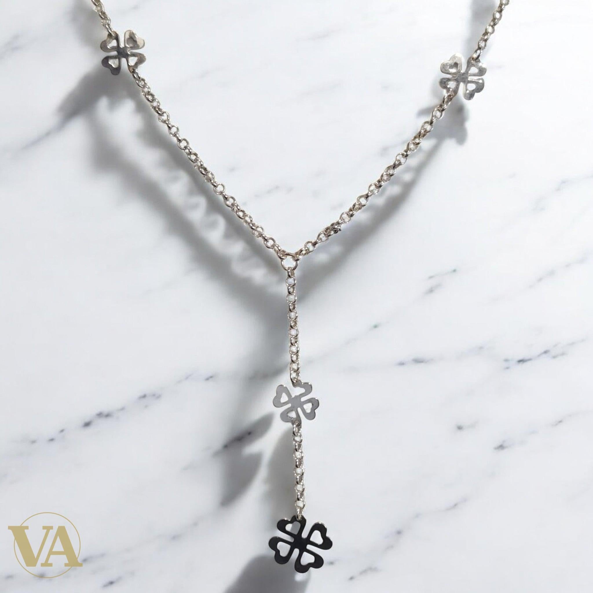 Collier Femme Trèfles Argent 925 – Chance & Élégance | Bijoux Vindicta