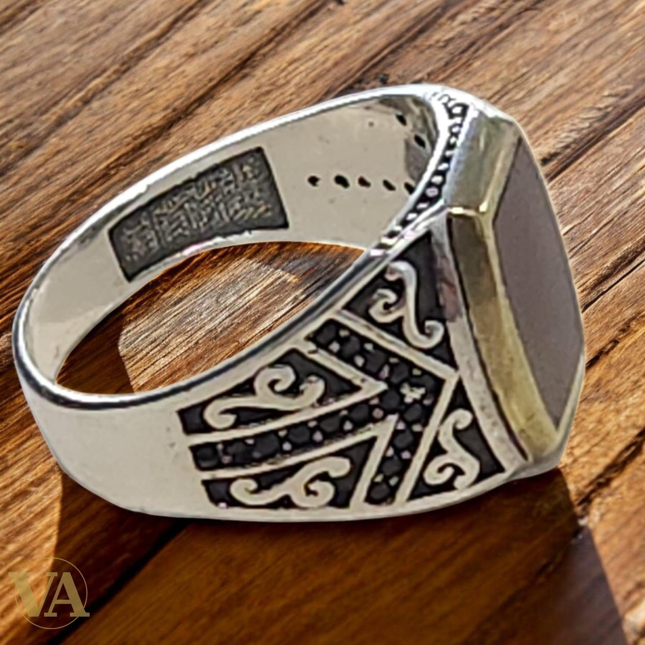 Bague Homme Argent 925 Cornaline – Authentique & Élégante - Argent 925 - Vindicta