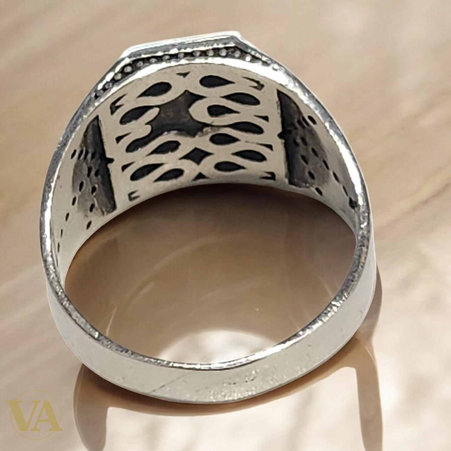 Bague Homme Argent 925 Cornaline – Authentique & Élégante