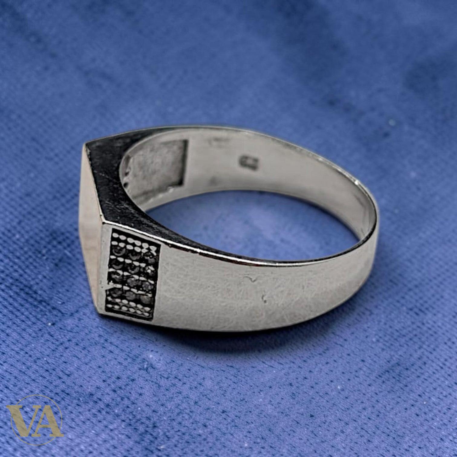 Chevalière Homme Argent 925 Plaqué Or Rose | Bijoux Vindicta