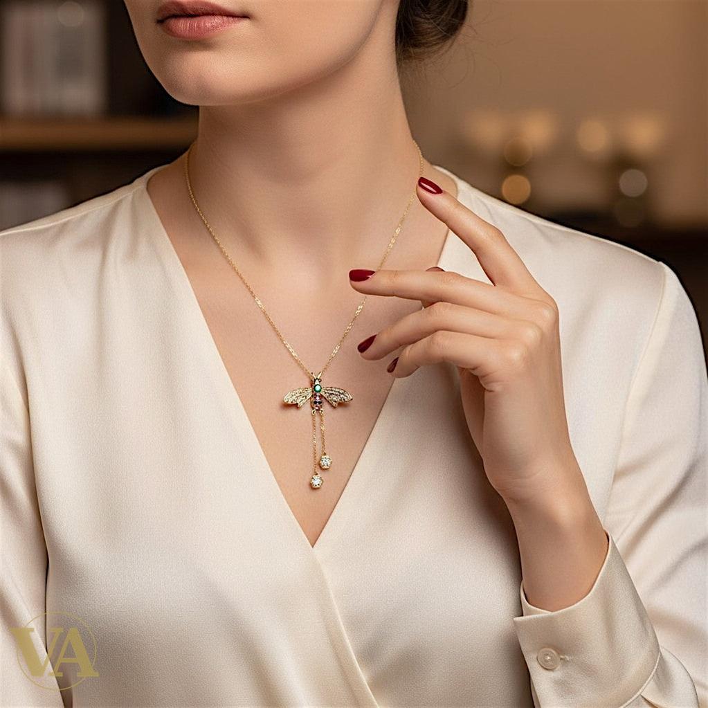 Collier Femme Abeille Vermeil — Pendentif Argent Plaqué Or 18K-Vindicta : Bijoux Argent 925 Massif, Luxe et Héritage