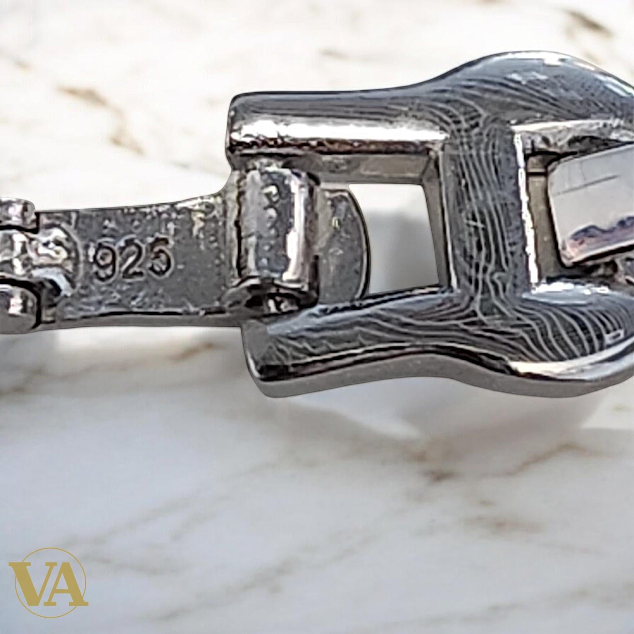 Montre Femme Argent 925 – Bracelet Cœurs & Cadran Carré Quartz