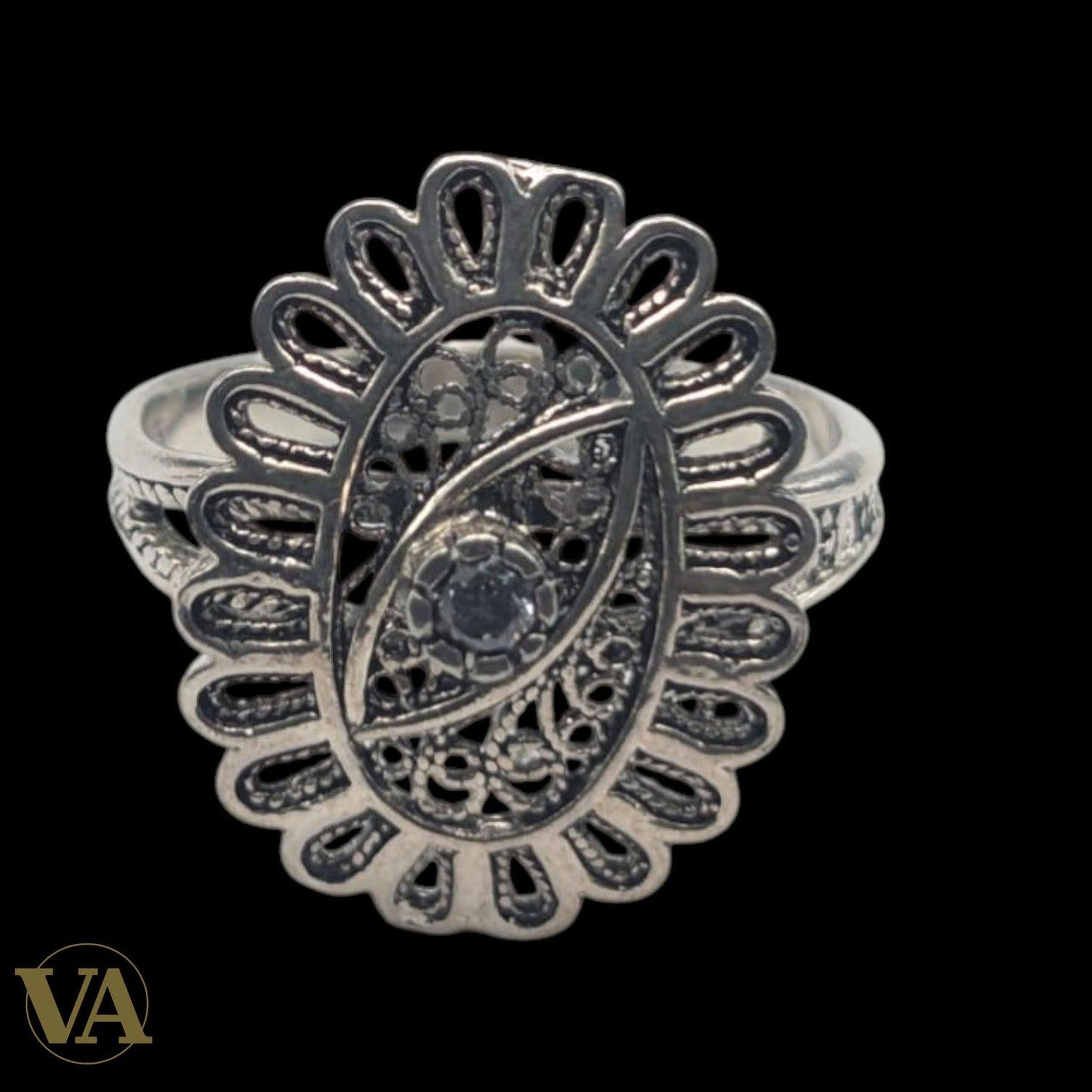 Bague Femme Argent 925 – Oxydes de Zirconium | Bijoux Vindicta