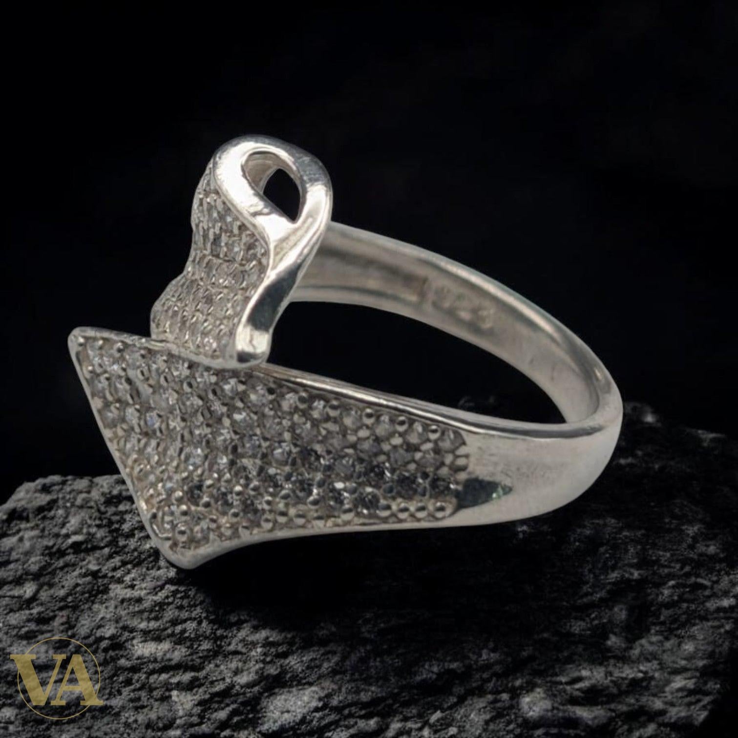 Bague Femme Florale en Argent 925 – Oxydes de Zirconium