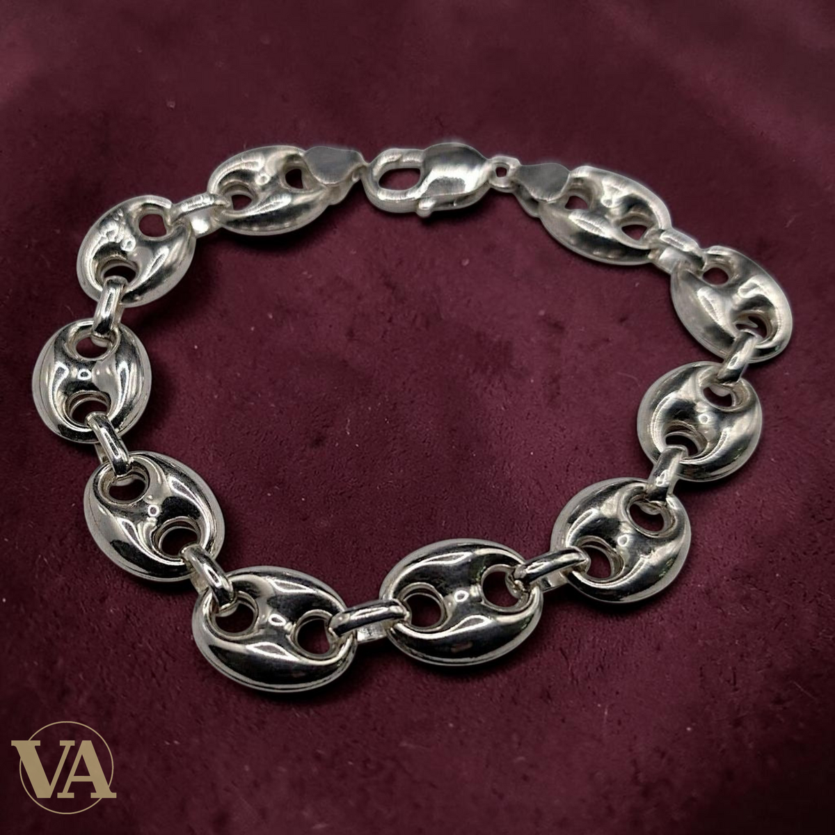 Bracelet Homme Argent 925 – Maille Large 14 mm
