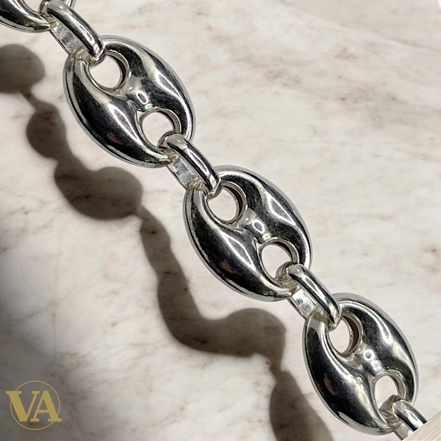 Bracelet Homme Argent 925 – Maille Large 14 mm | Bijoux Vindicta