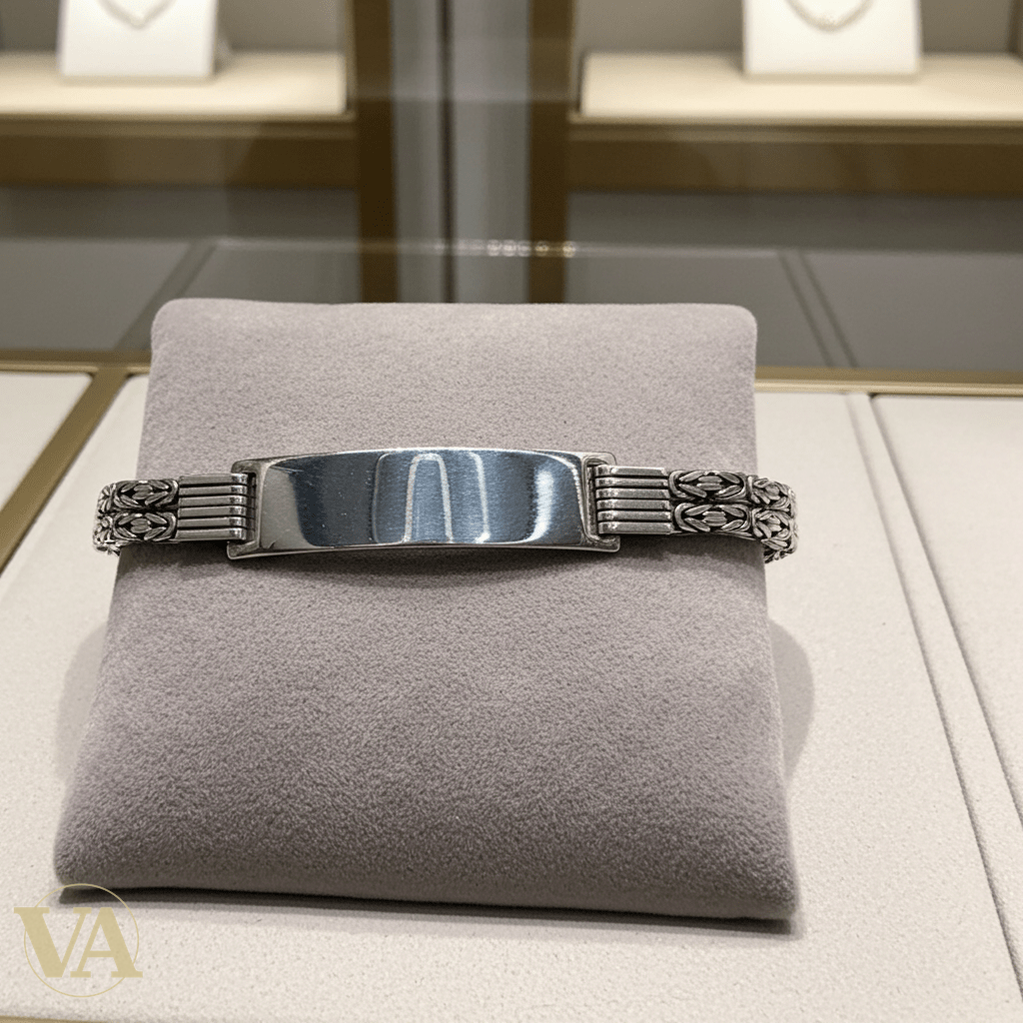 Bracelet Identité Homme Argent 925 – Maille Royale - Argent 925 - Vindicta