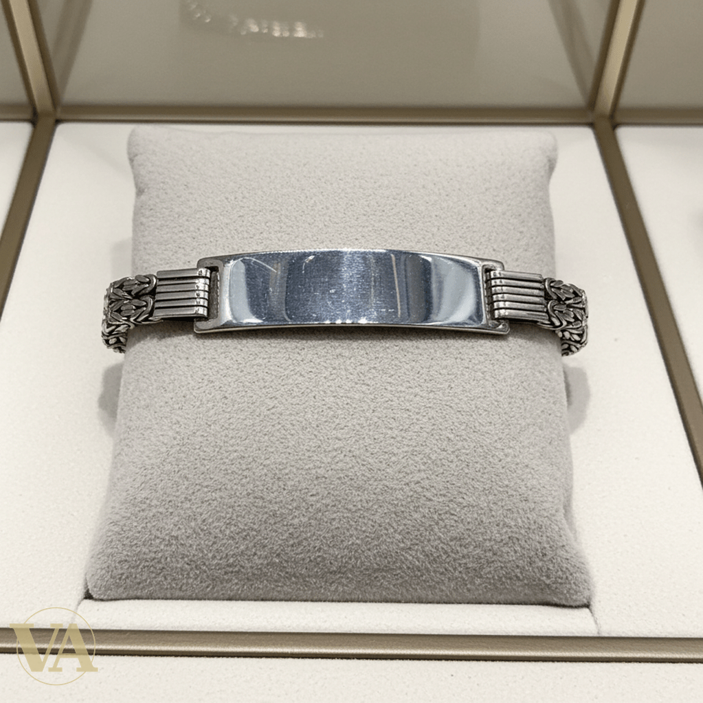 Bracelet Identité Homme Argent 925 – Maille Royale - Argent 925 - Vindicta