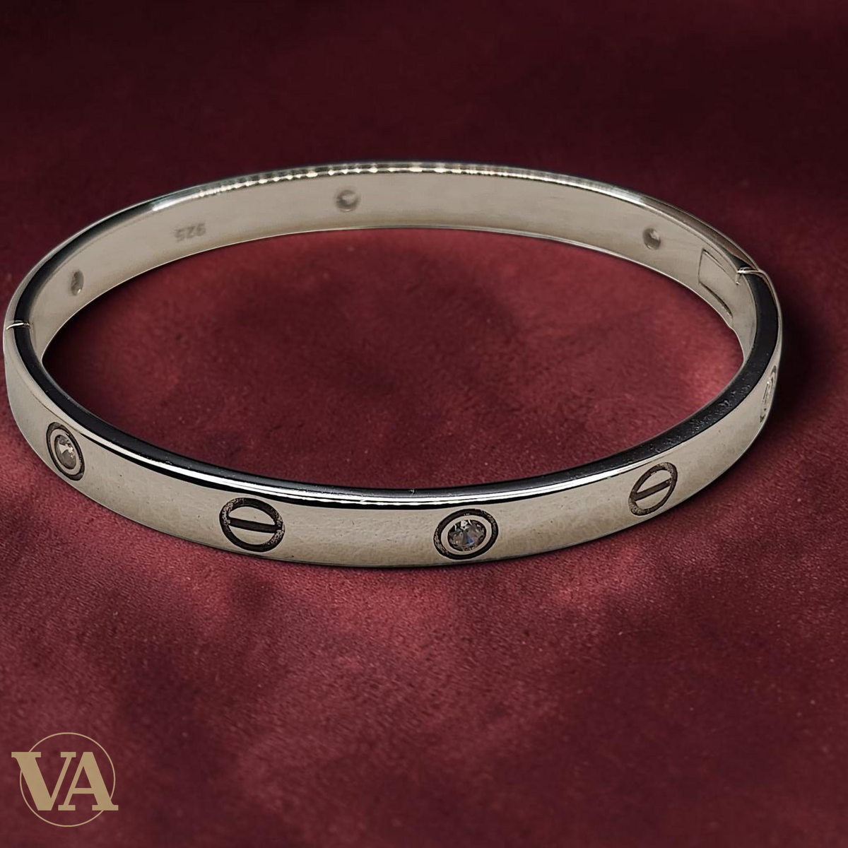 Bracelet Jonc Femme Argent 925 – Design Contemporain à Vis et Oxydes