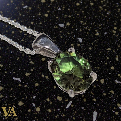 Collier Femme Sultanite Argent 925 - Pendentif Pierre Caméléon Changeante
