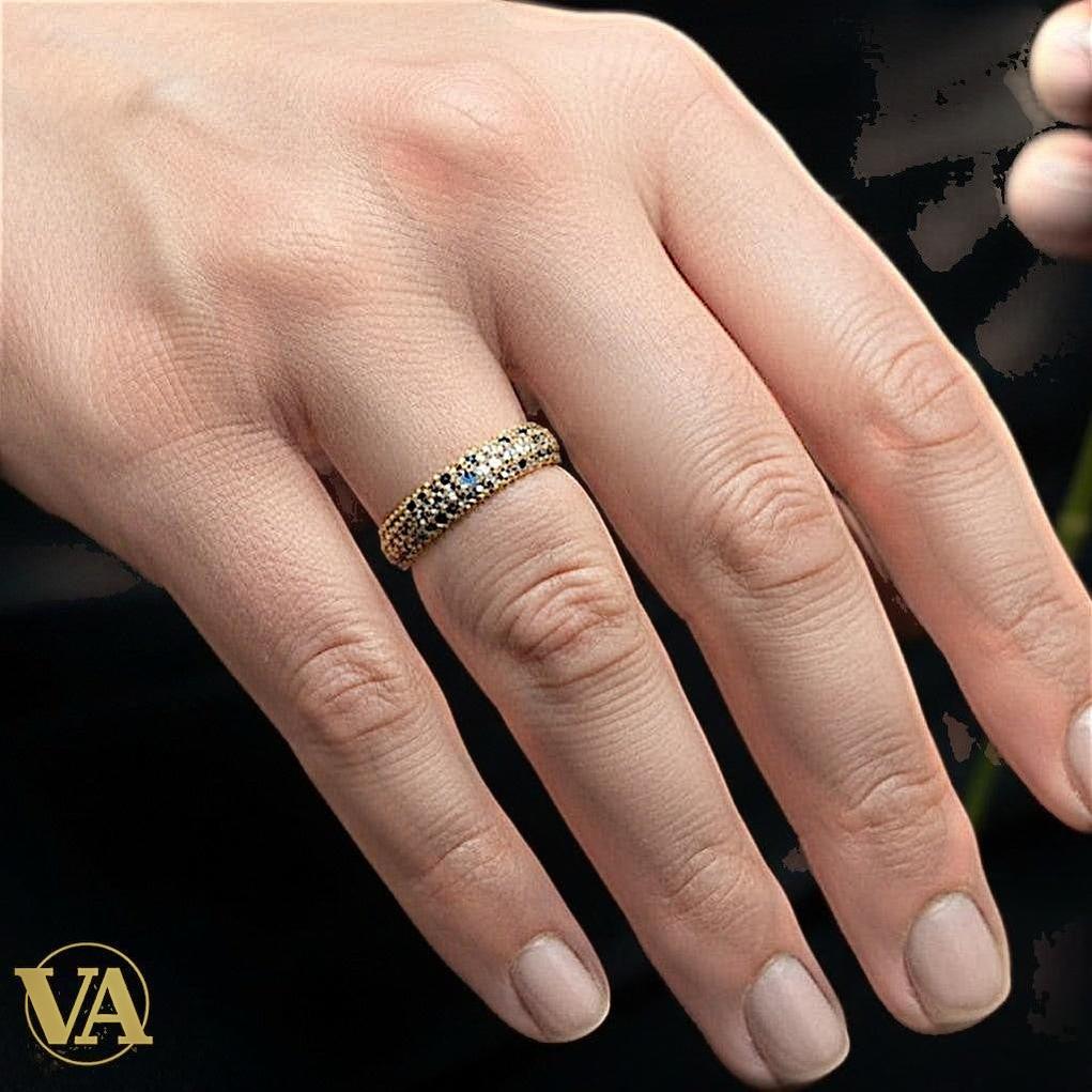 Bague femmes Argent Plaqué Or Oxydes Multicolores