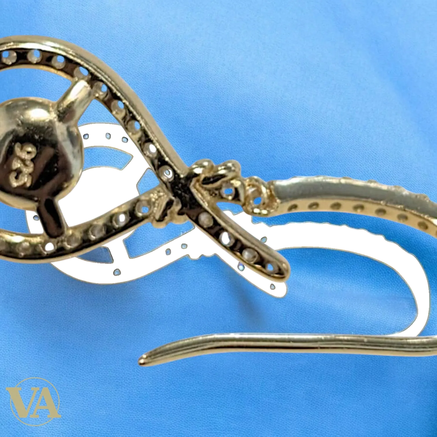 Boucles d’oreilles femme en argent plaqué or, perles & oxydes de zirconium-Vindicta : Bijoux Argent 925 Massif, Luxe et Héritage