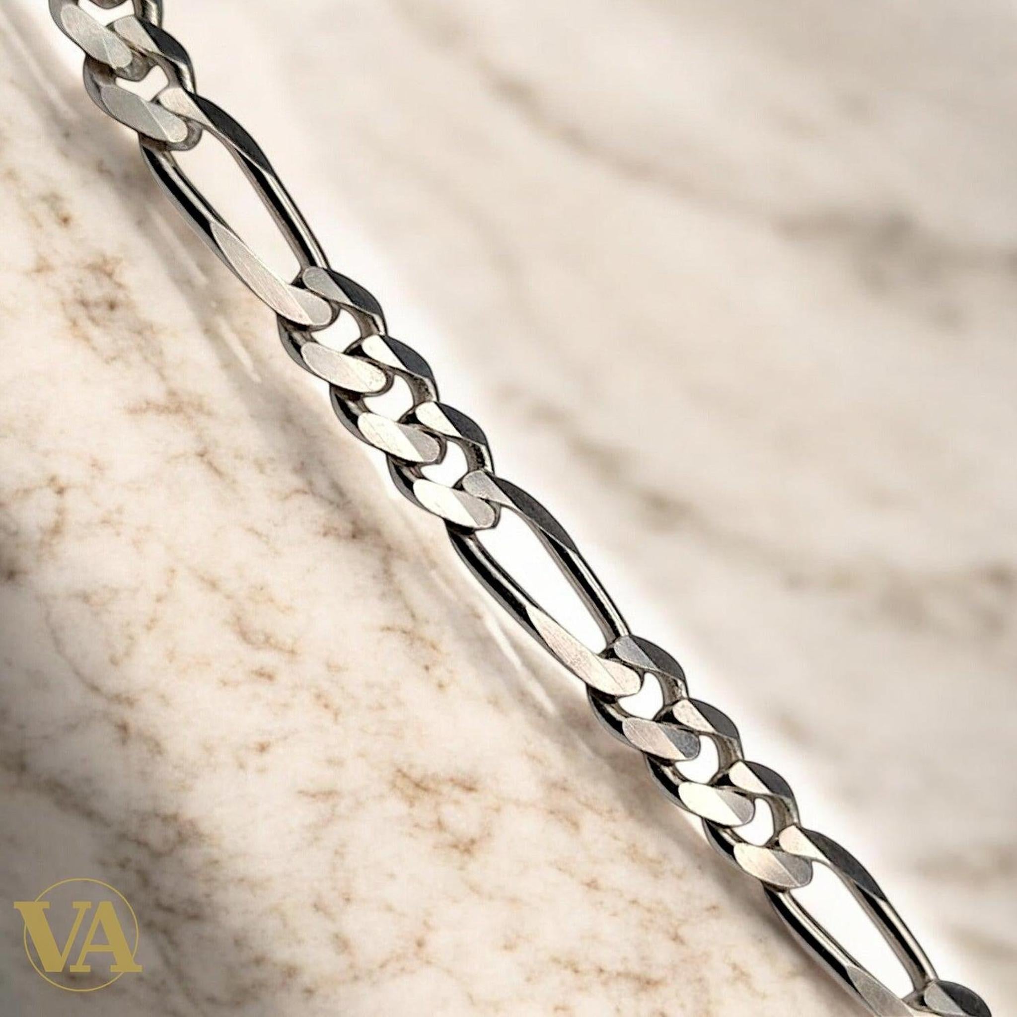 Bracelet Homme Argent 925 Maille Plate | Bijoux Vindicta