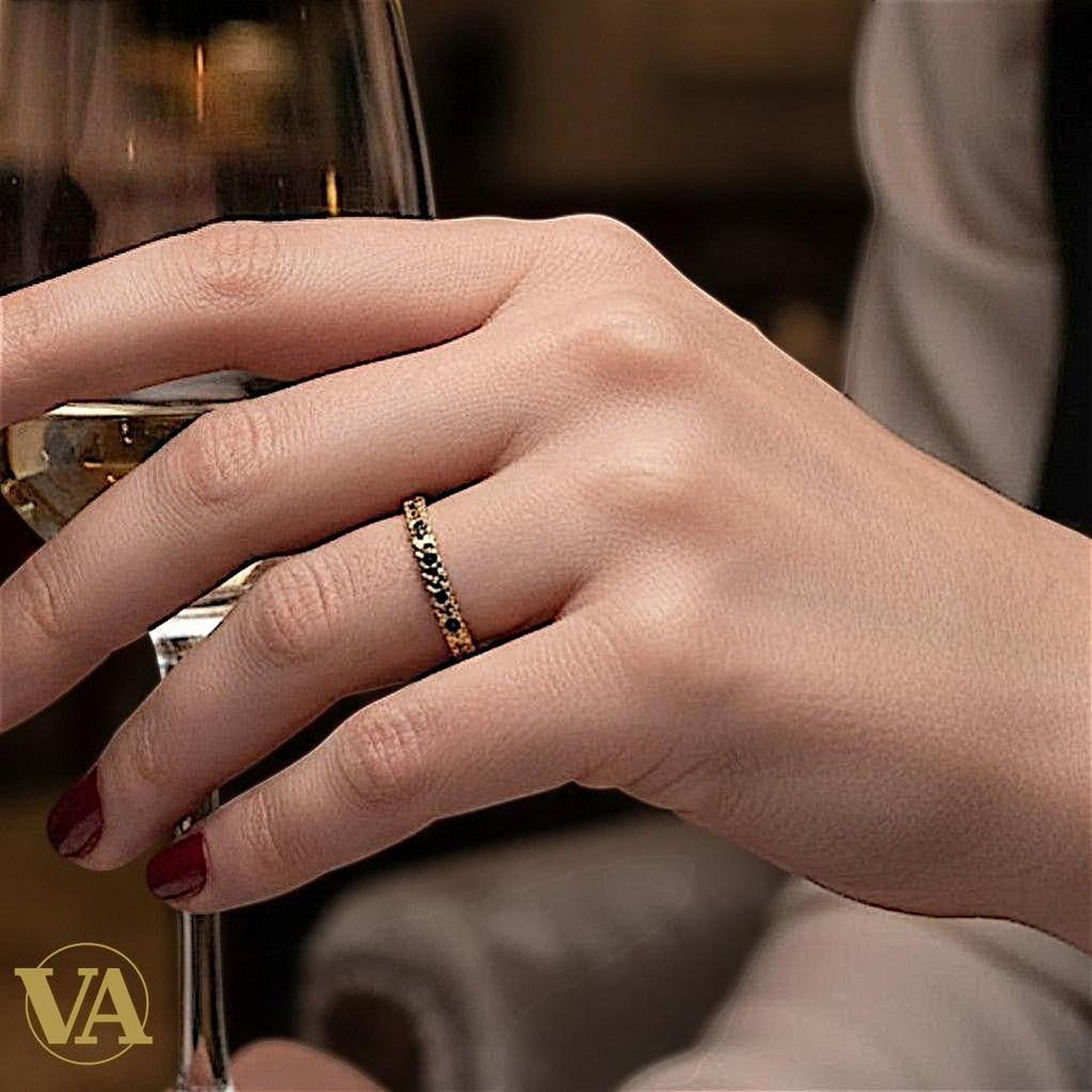 Bague Femme femmes Argent Plaqué Or Oxydes Multicolores | Bijoux Vindicta
