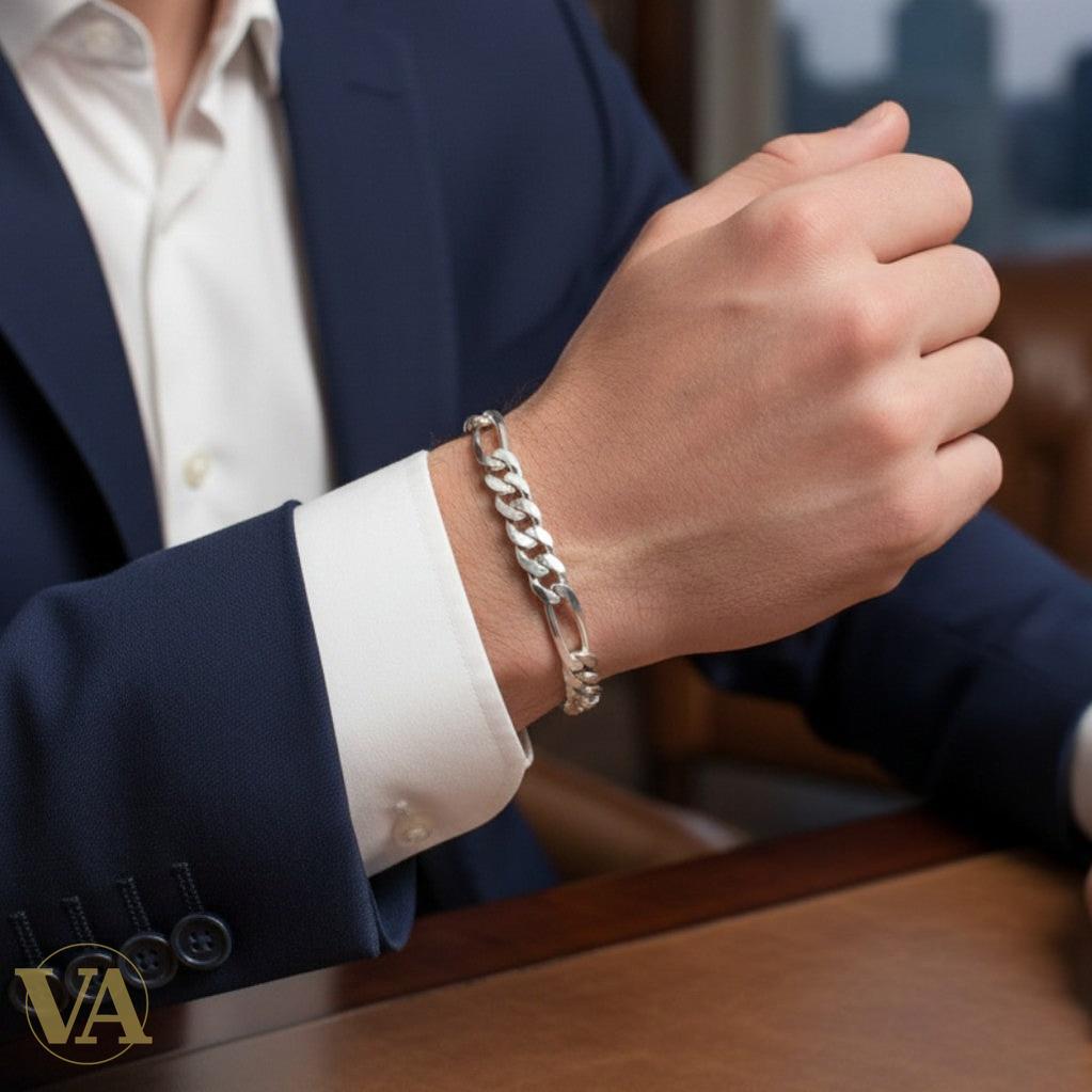 Bracelet Homme Argent 925 Maille Plate