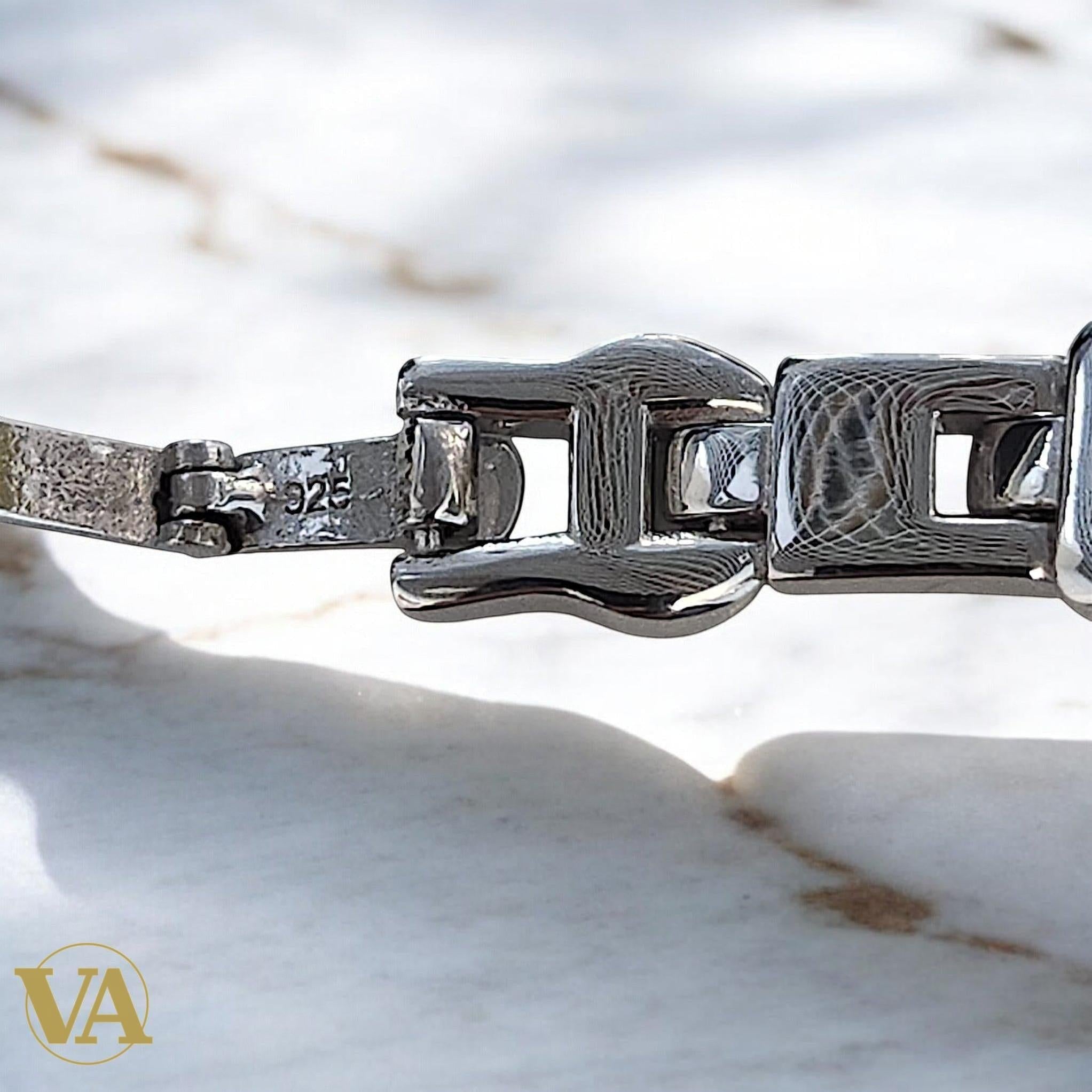 Montre Femme Argent 925 – Bracelet Cœurs & Cadran Rond Quartz | Bijoux Vindicta