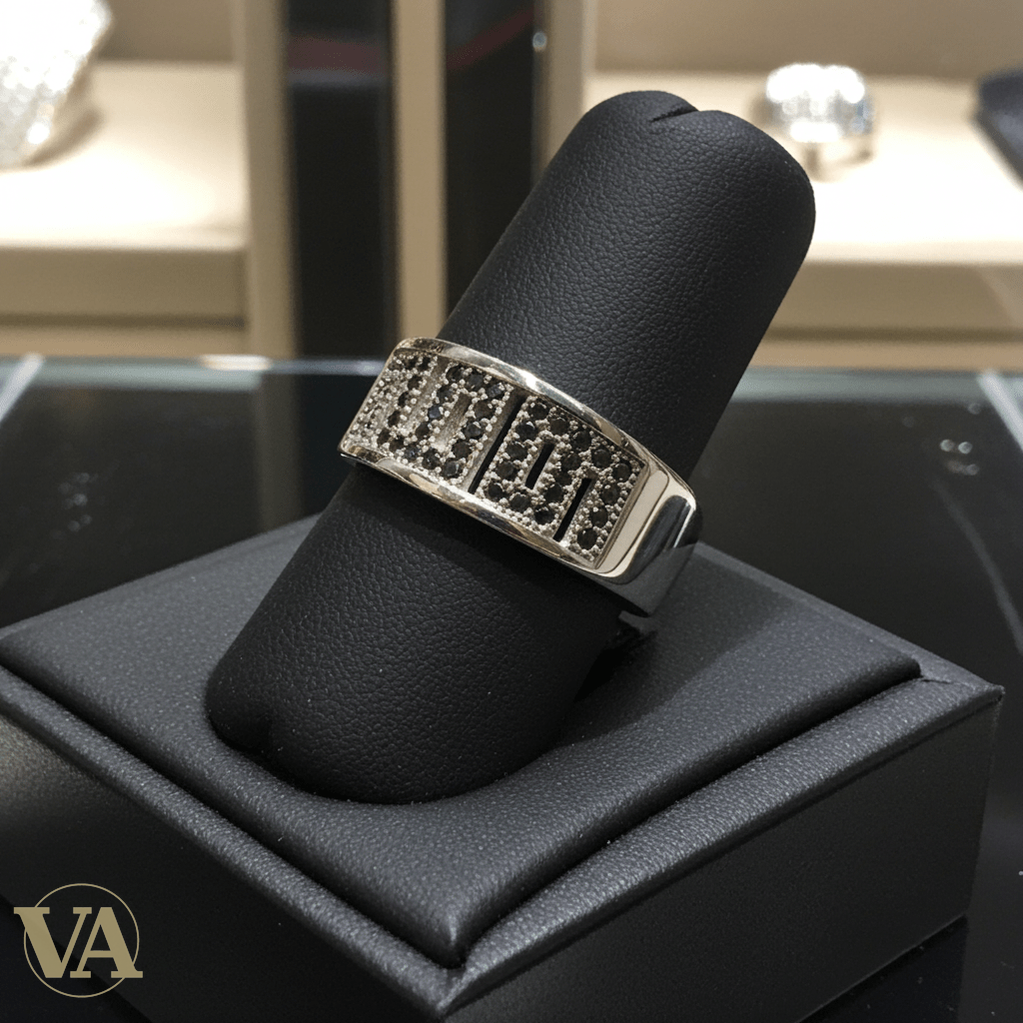 Bague femme argent 925 – Design géométrique serti de marcassites – Élégance contemporaine - Argent 925 - Vindicta
