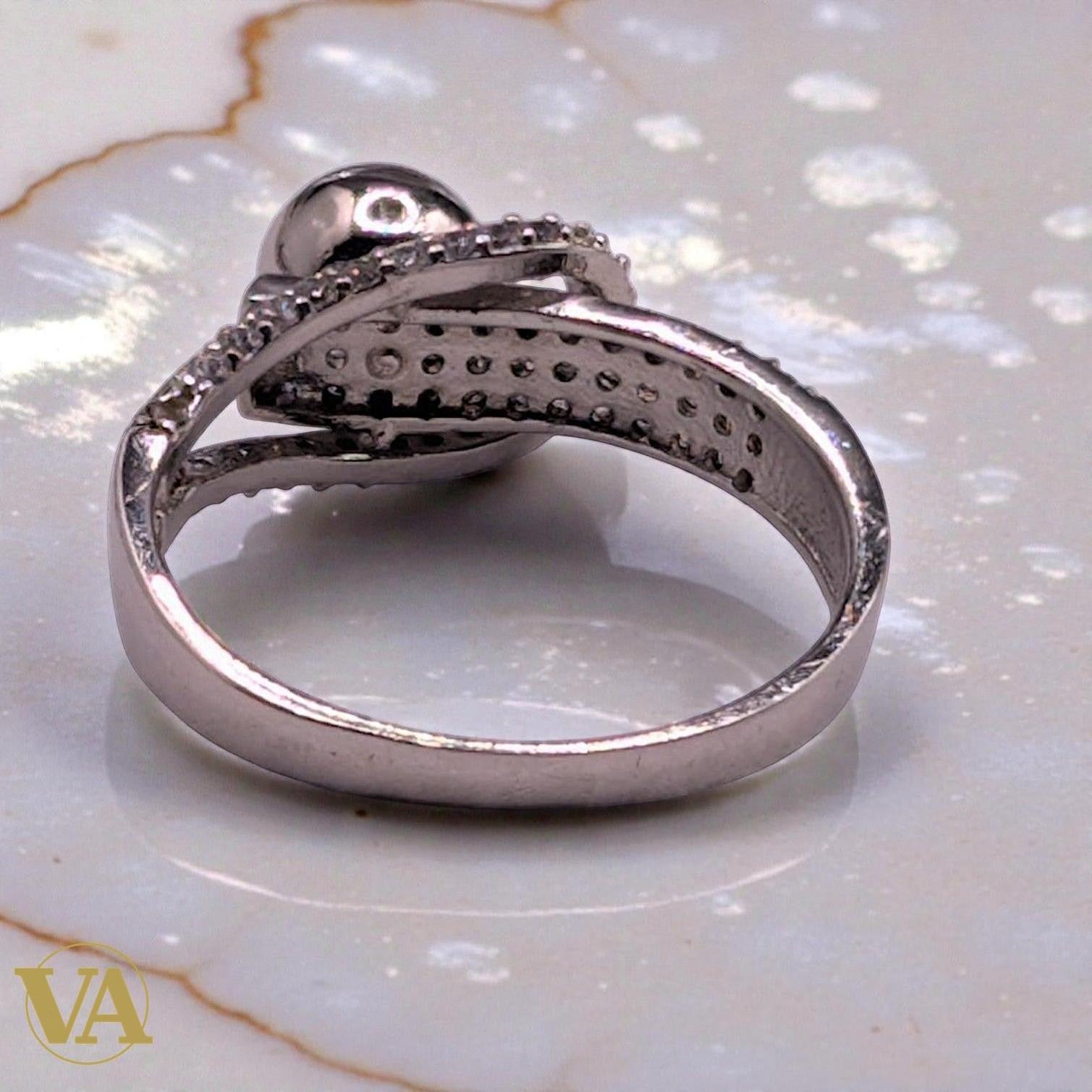 Bague Femme Argent 925 Boule Oxydes de Zirconium - Design Moderne-Vindicta : Bijoux Argent 925 Massif, Luxe et Héritage