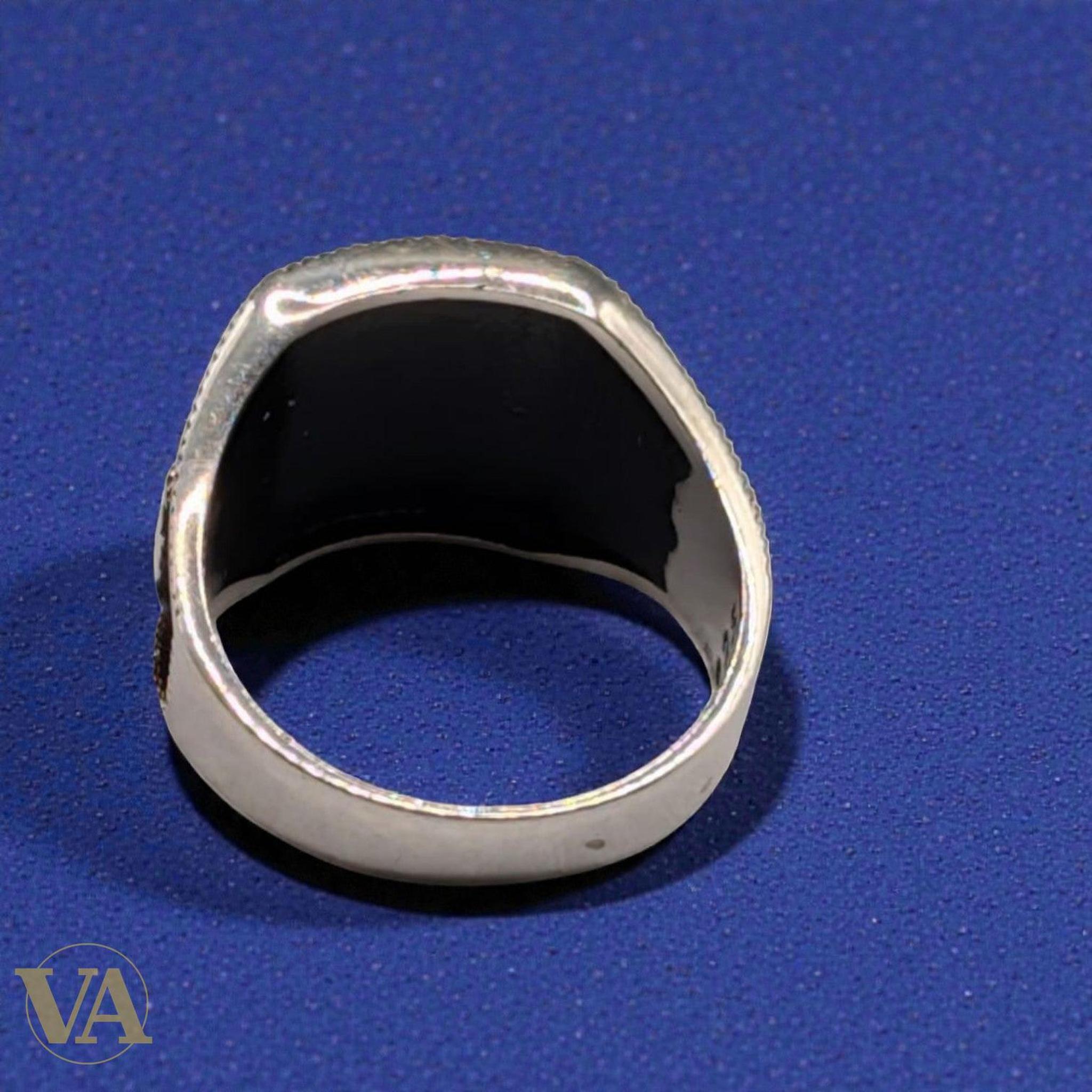 Bague Homme Argent 925 Ancre Marine – Motif Nautique Oxydé - Argent 925 - Vindicta