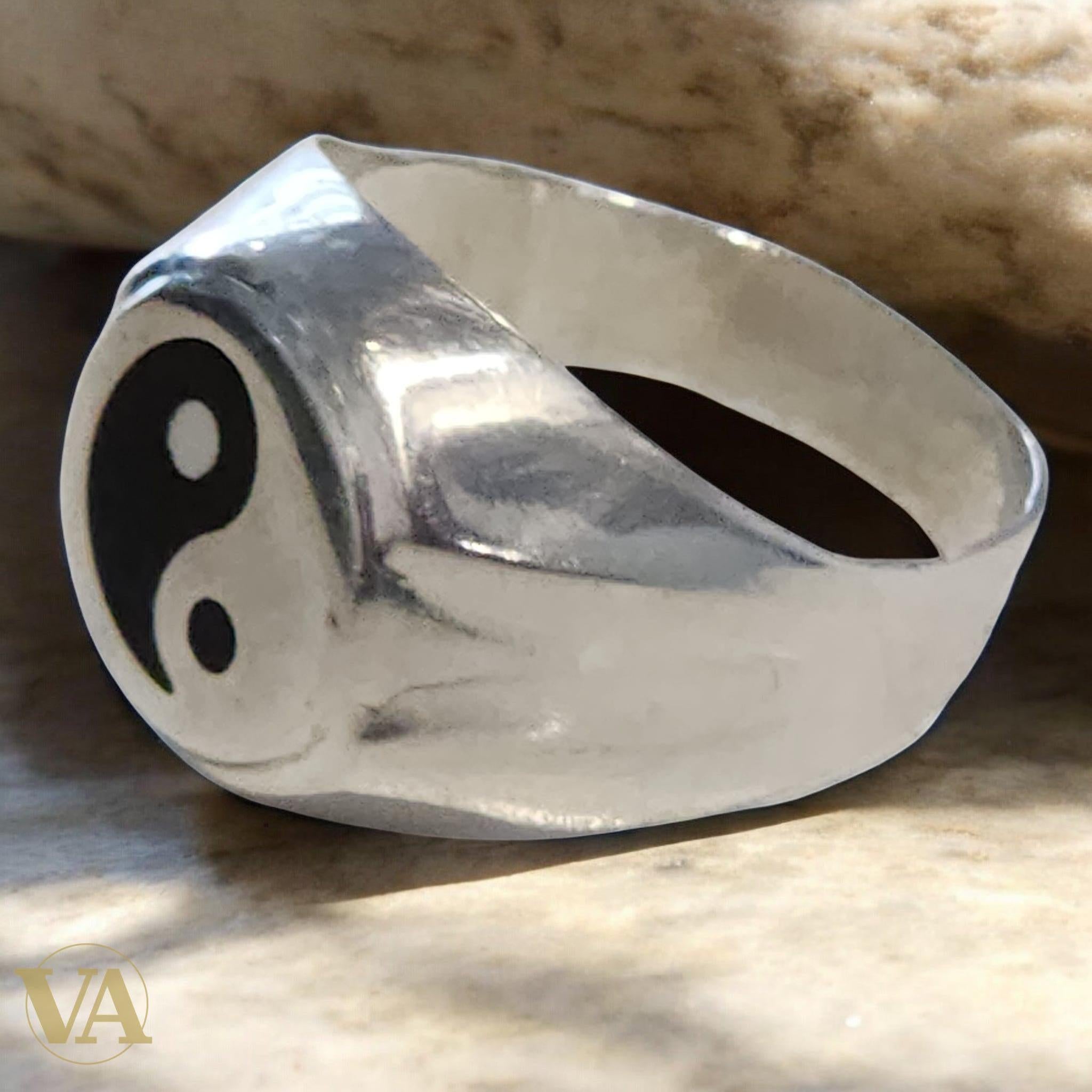 Bague Homme Argent 925 – Symbole Yin Yang - Argent 925 - Vindicta