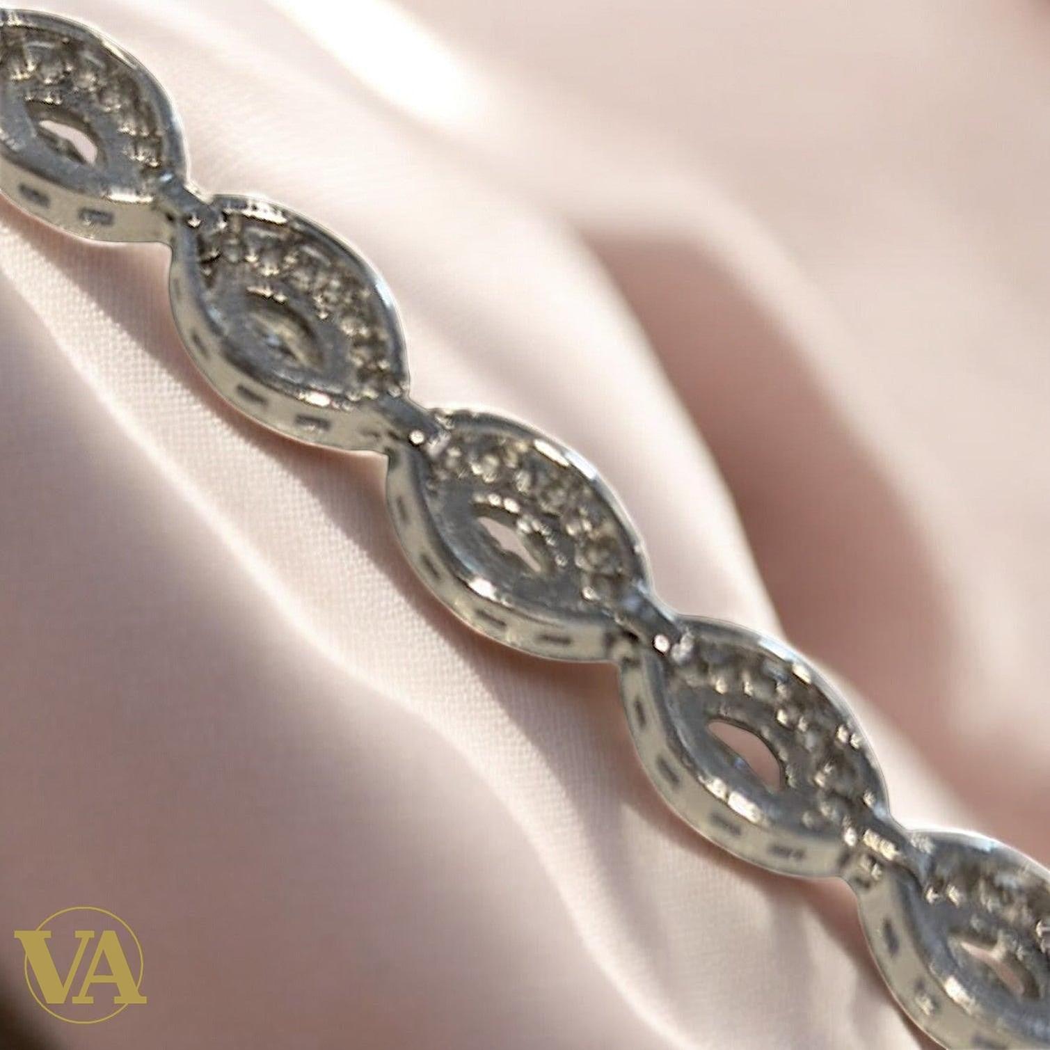 Bracelet Femme Argent 925 Oxydes Blancs – Brillance Intemporelle | Bijoux Vindicta