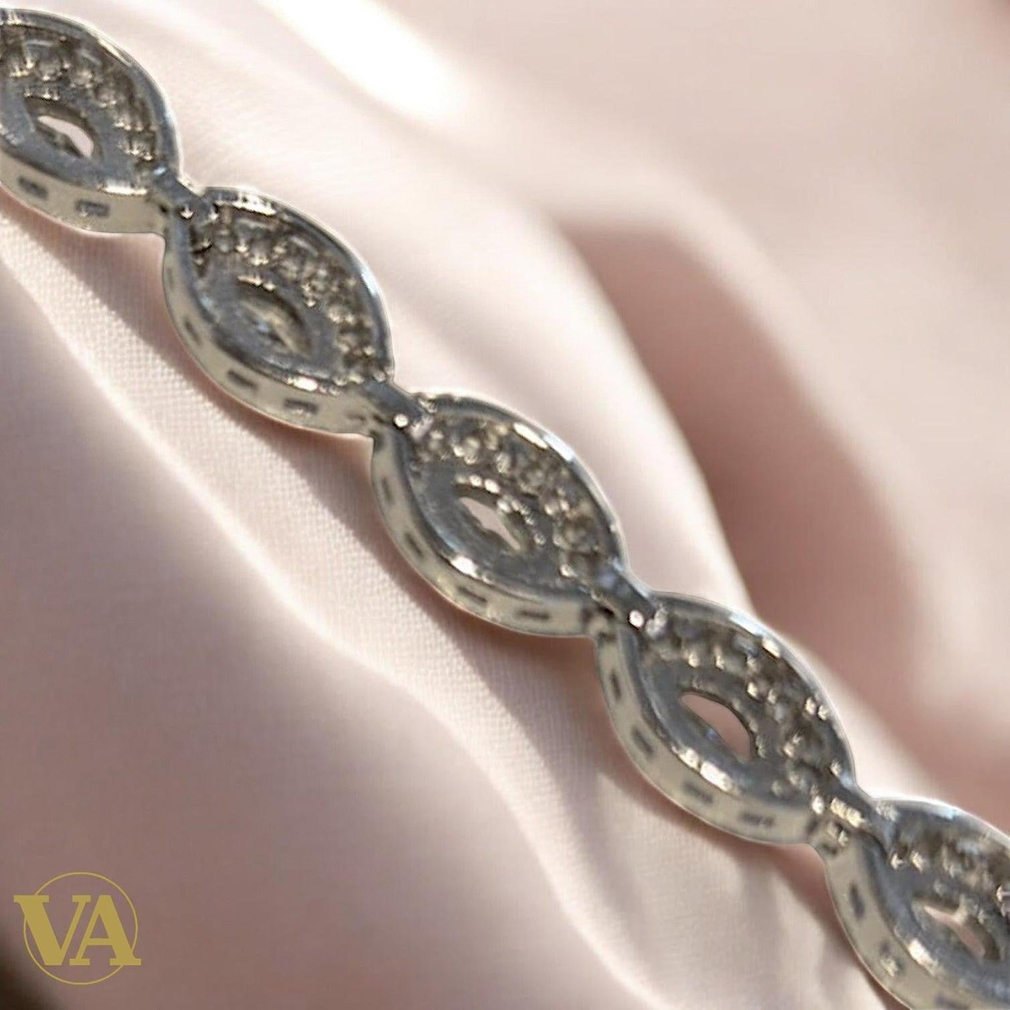 Bracelet Femme Argent 925 Oxydes Blancs – Brillance Intemporelle | Bijoux Vindicta
