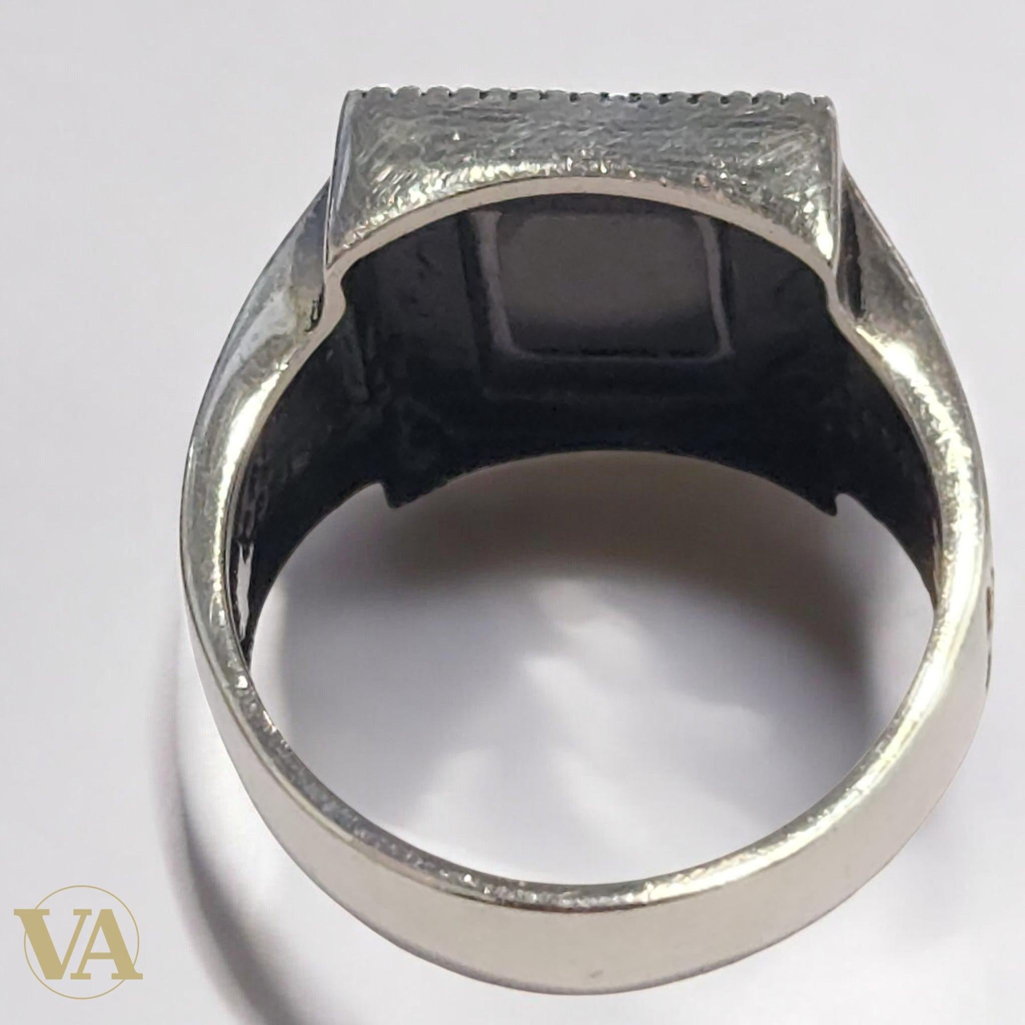 Bague Homme Argent 925 Onyx Noire – Élégance & Caractère | Bijoux Vindicta