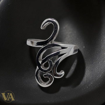 Bague femme argent 925 Clé de Sol ajourée
